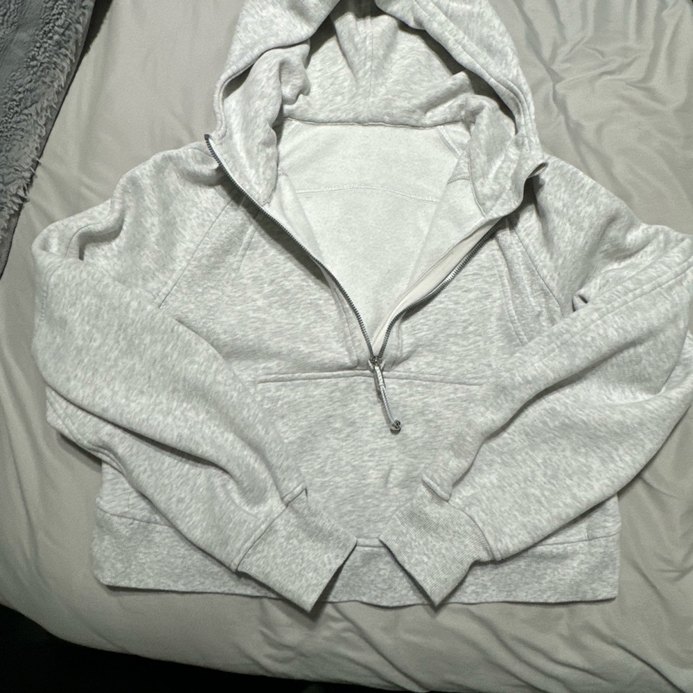 Lululemon Athletica Gray Scuba Hoodie Sweatshirt
